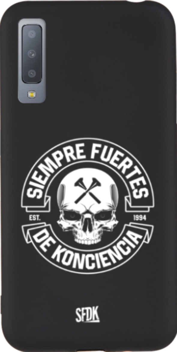 SFDK SKULL carcasa negra ultra suave SAMSUNG