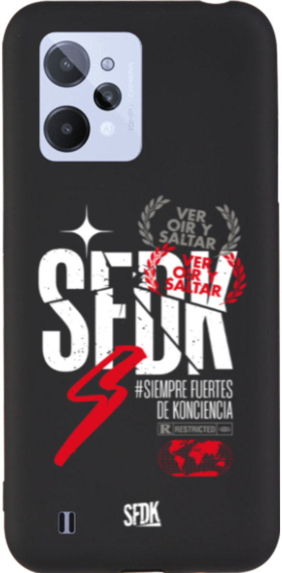 SFDK VOS carcasa negra ultra suave REALME