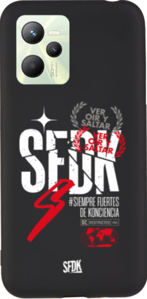 SFDK VOS carcasa negra ultra suave REALME