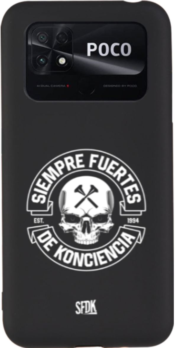 SFDK SKULL carcasa negra ultra suave XIAOMI