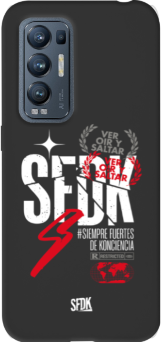 SFDK VOS carcasa negra ultra suave OPPO