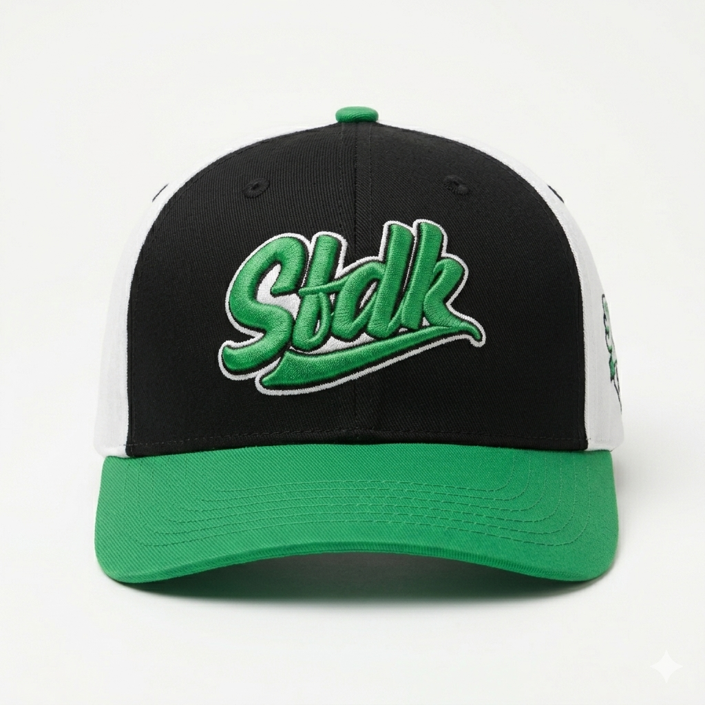 Gorra visera curva verde y negra "OG 94"