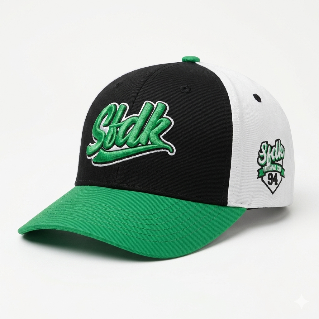 Gorra visera curva verde y negra "OG 94"