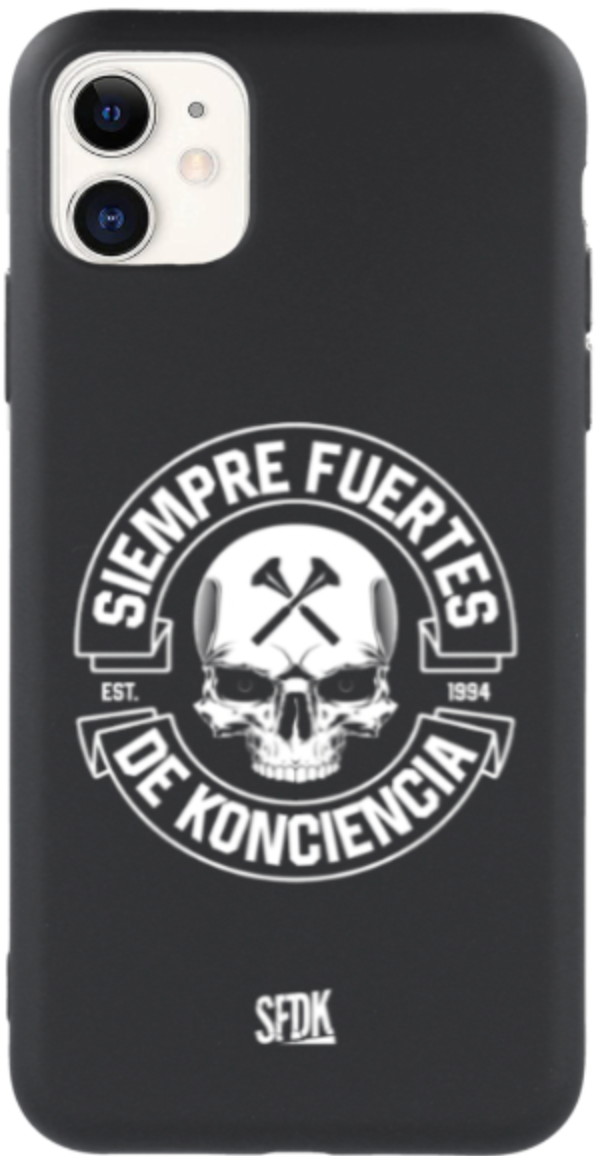 SFDK SKULL carcasa negra ultra suave APPLE