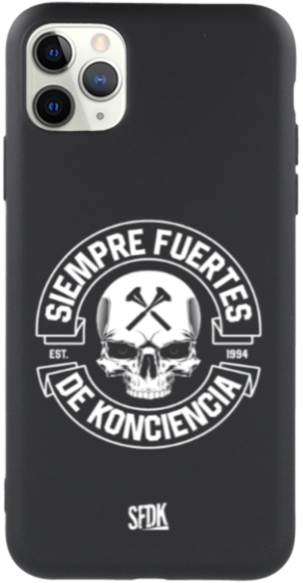 SFDK SKULL carcasa negra ultra suave APPLE