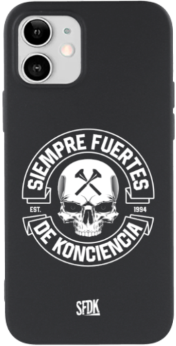 SFDK SKULL carcasa negra ultra suave APPLE