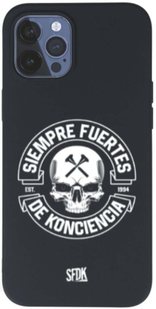 SFDK SKULL carcasa negra ultra suave APPLE
