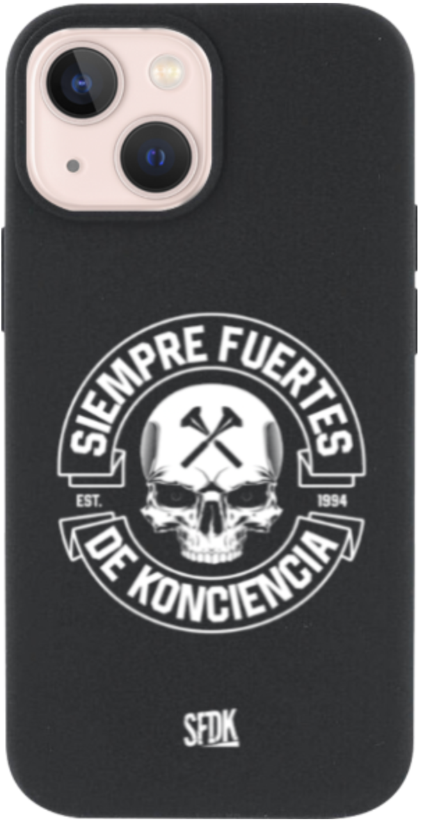 SFDK SKULL carcasa negra ultra suave APPLE