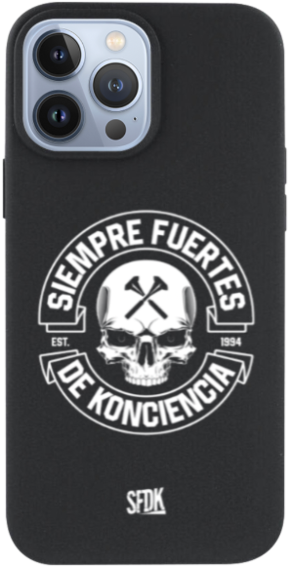 SFDK SKULL carcasa negra ultra suave APPLE