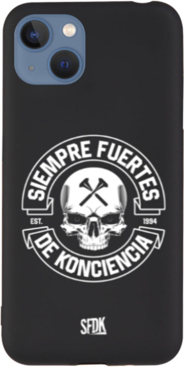 SFDK SKULL carcasa negra ultra suave APPLE