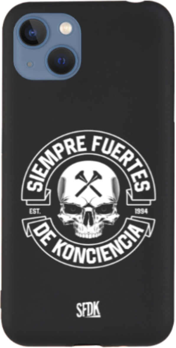 SFDK SKULL carcasa negra ultra suave APPLE