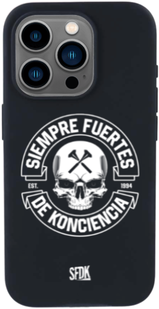 SFDK SKULL carcasa negra ultra suave APPLE