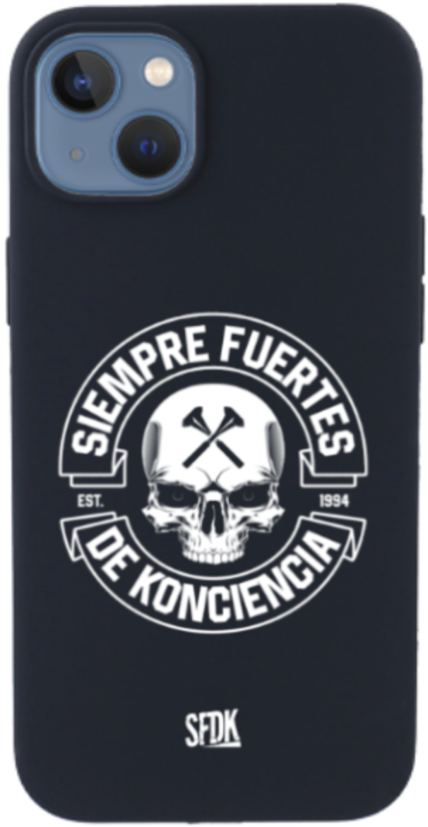 SFDK SKULL carcasa negra ultra suave APPLE