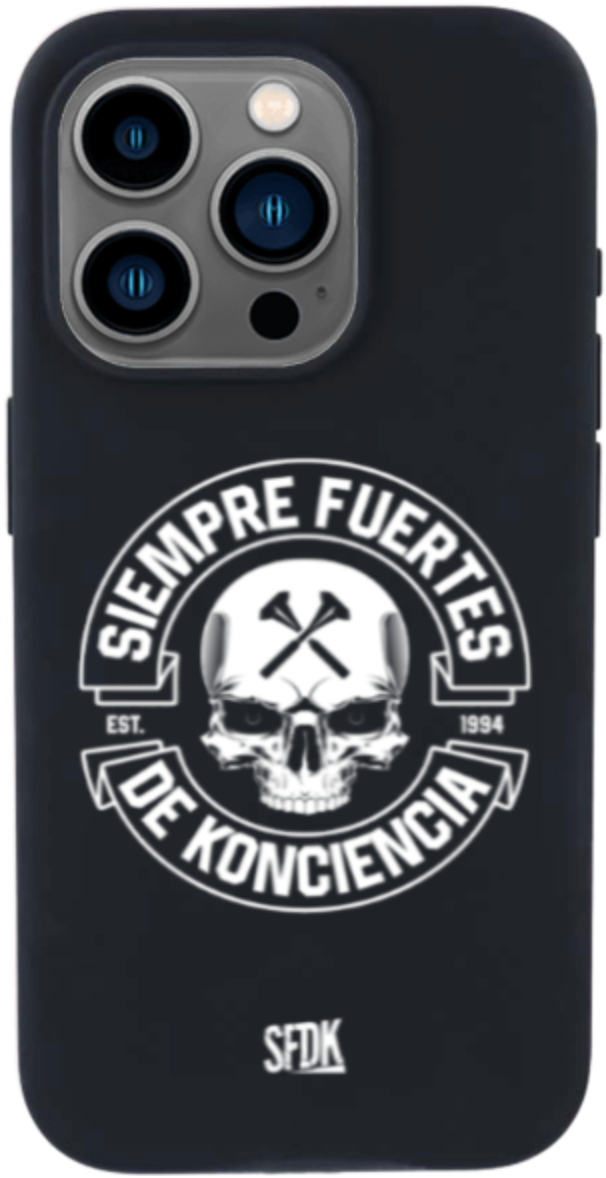 SFDK SKULL carcasa negra ultra suave APPLE
