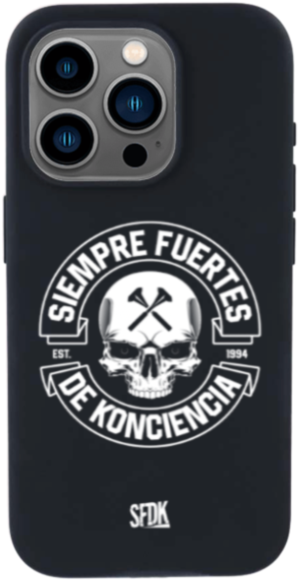 SFDK SKULL carcasa negra ultra suave APPLE