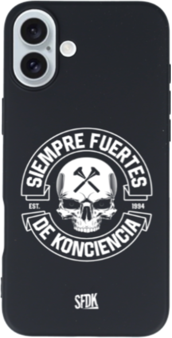 SFDK SKULL carcasa negra ultra suave APPLE