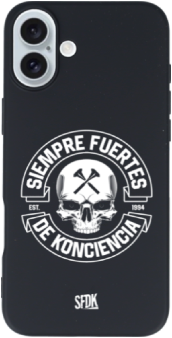 SFDK SKULL carcasa negra ultra suave APPLE