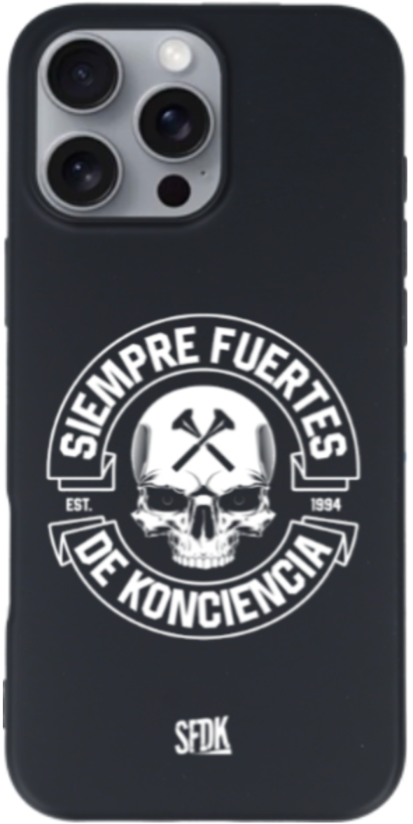 SFDK SKULL carcasa negra ultra suave APPLE