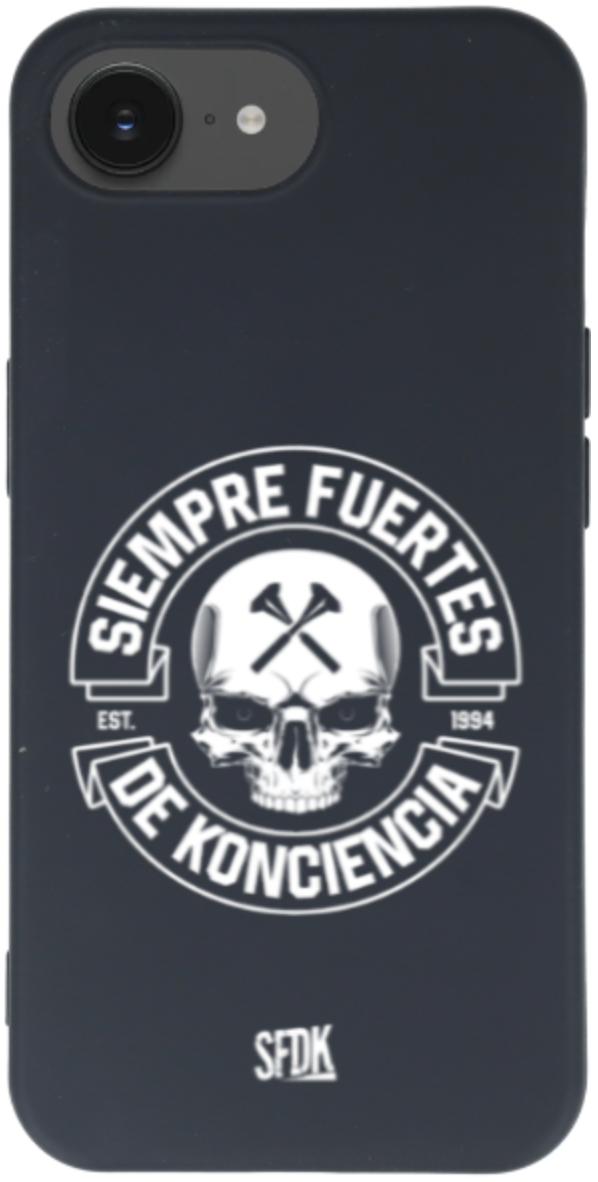 SFDK SKULL carcasa negra ultra suave APPLE