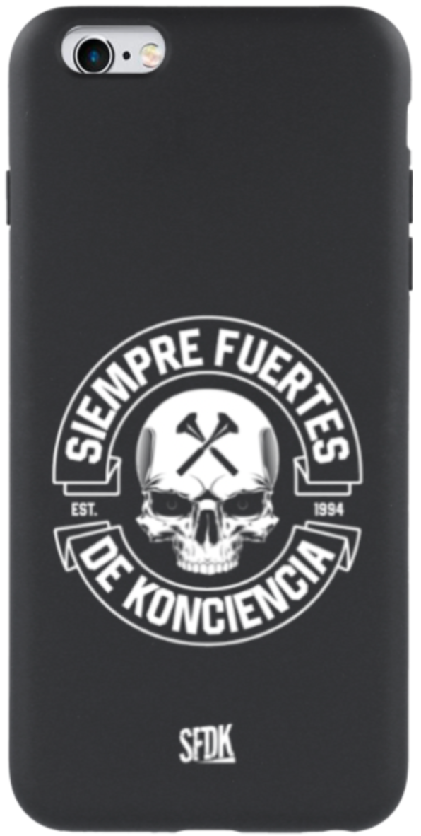 SFDK SKULL carcasa negra ultra suave APPLE