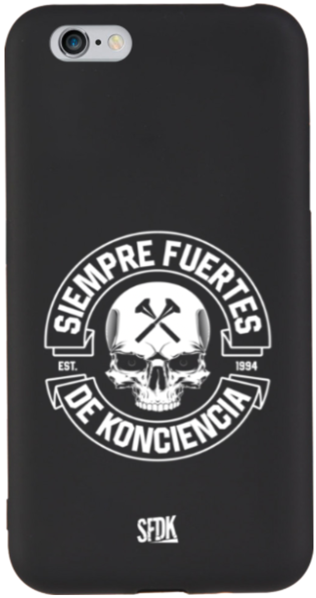 SFDK SKULL carcasa negra ultra suave APPLE