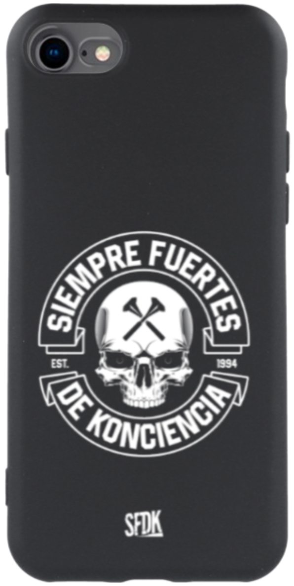 SFDK SKULL carcasa negra ultra suave APPLE