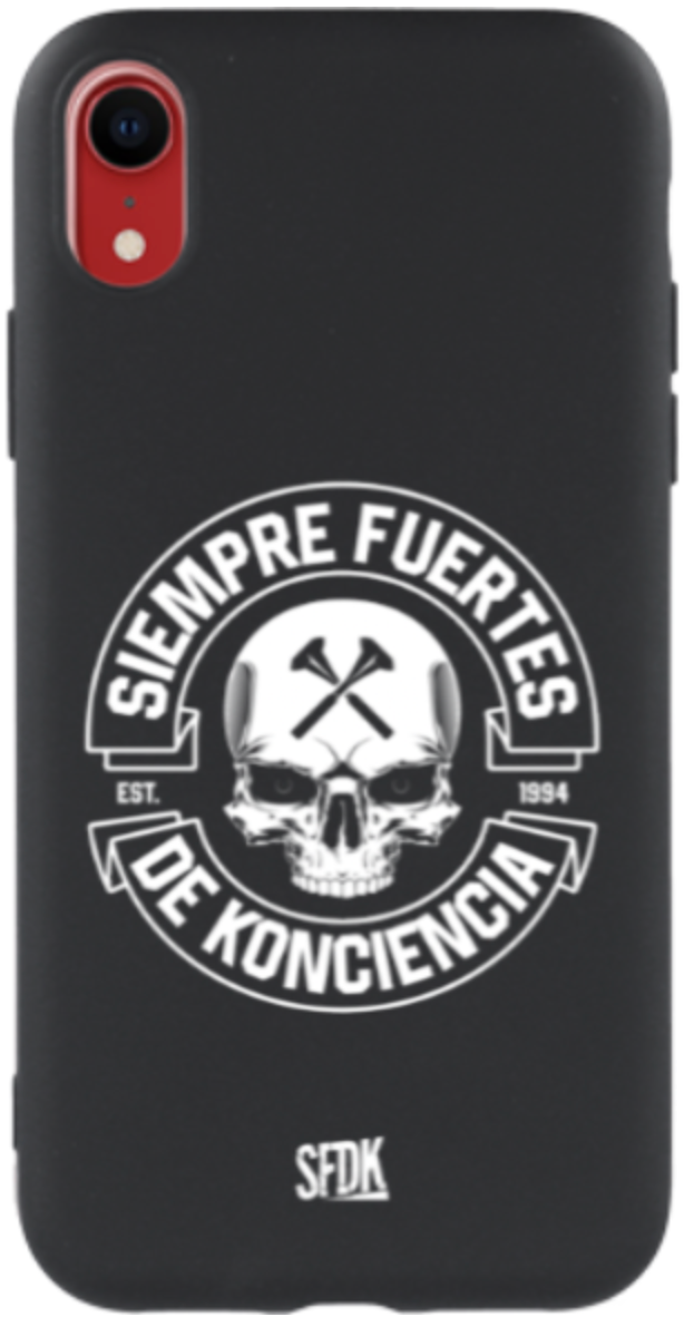 SFDK SKULL carcasa negra ultra suave APPLE