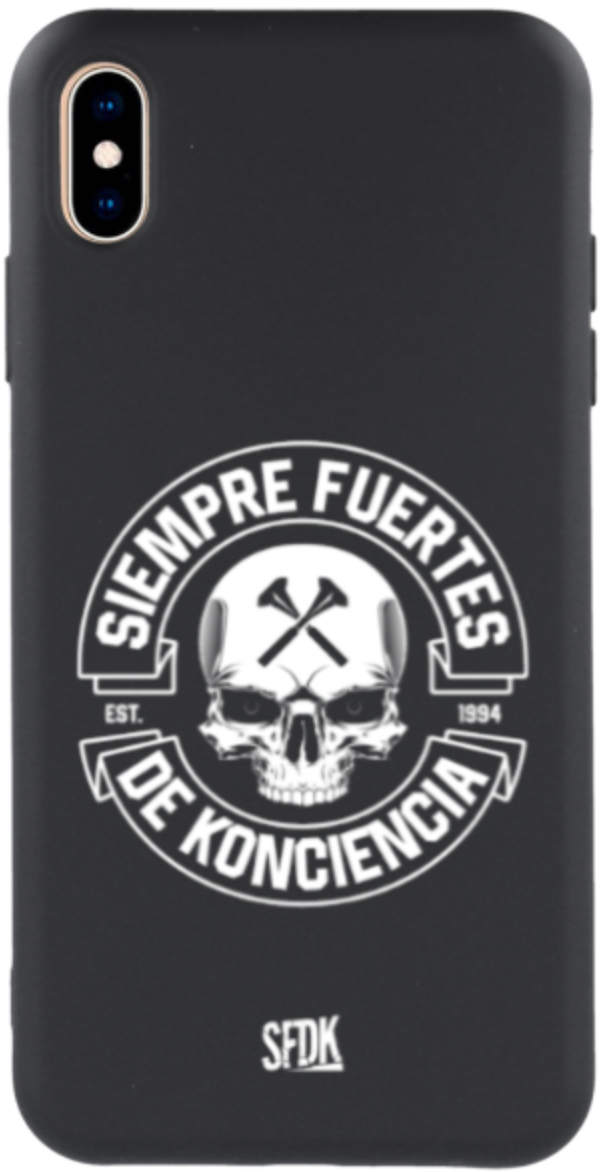 SFDK SKULL carcasa negra ultra suave APPLE