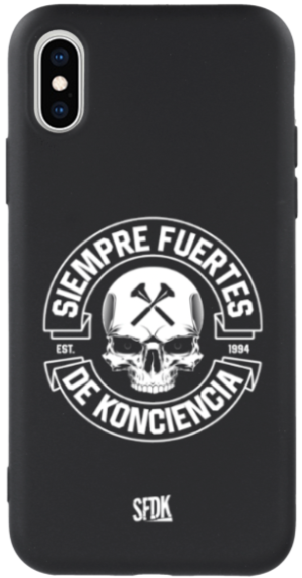 SFDK SKULL carcasa negra ultra suave APPLE