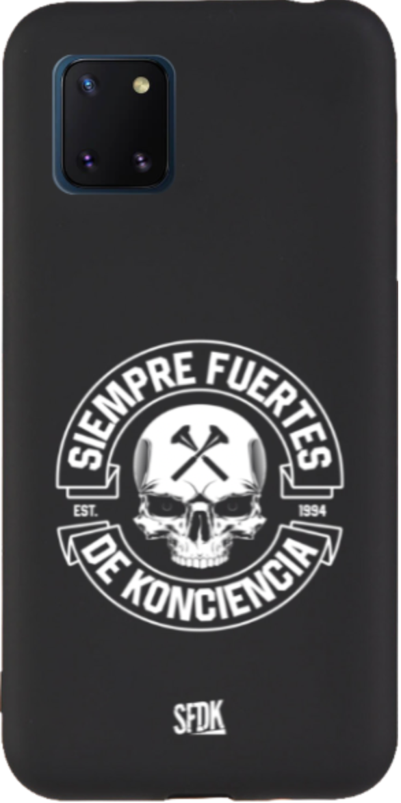SFDK SKULL carcasa negra ultra suave SAMSUNG