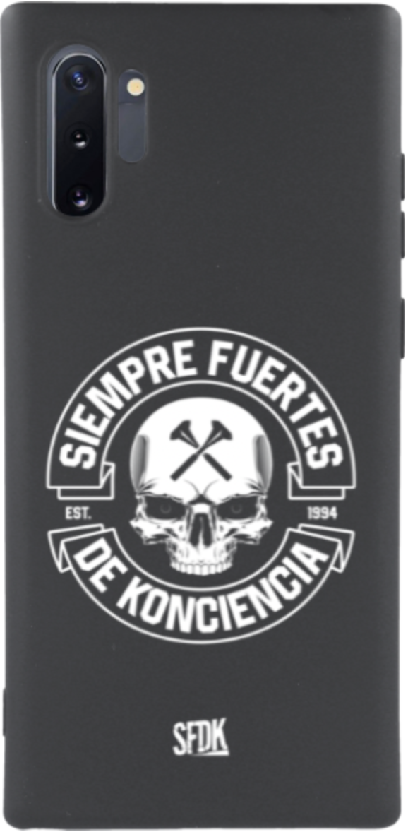 SFDK SKULL carcasa negra ultra suave SAMSUNG