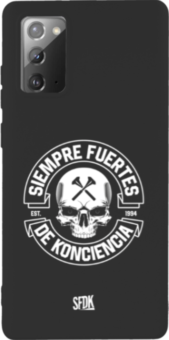 SFDK SKULL carcasa negra ultra suave SAMSUNG