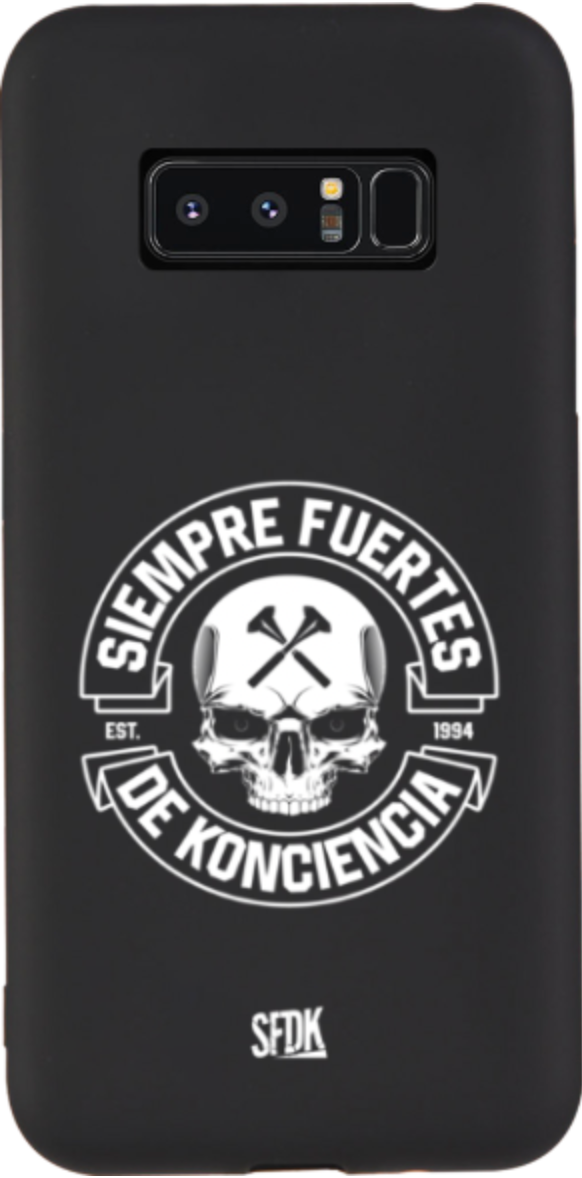 SFDK SKULL carcasa negra ultra suave SAMSUNG