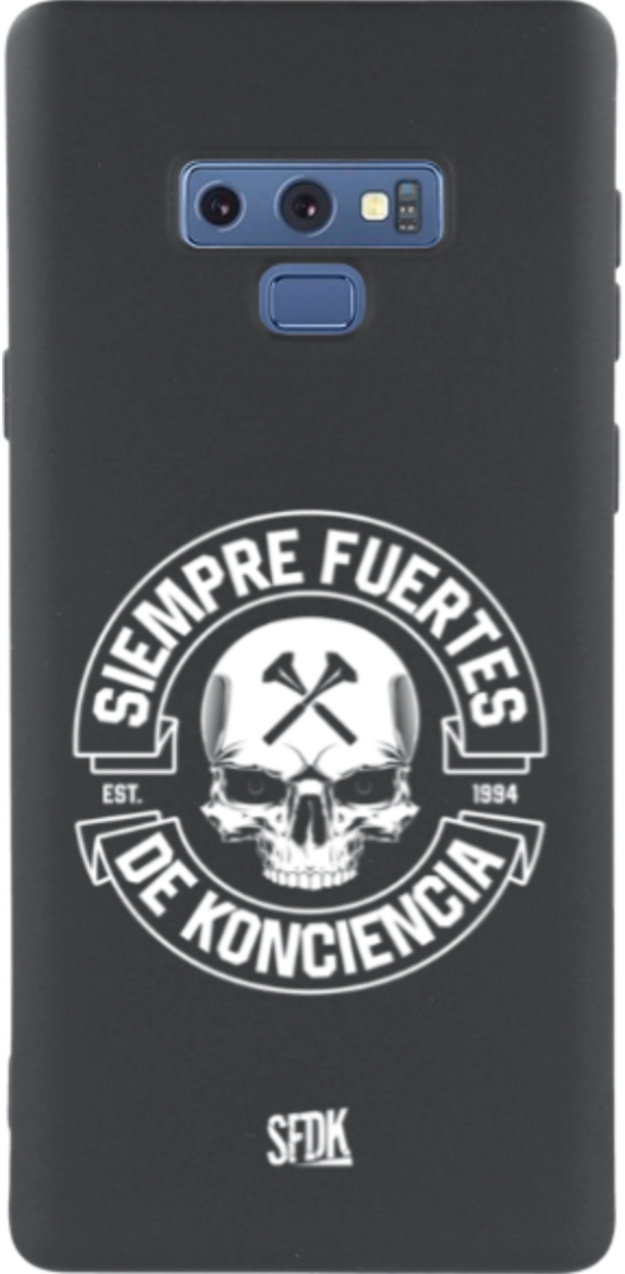 SFDK SKULL carcasa negra ultra suave SAMSUNG