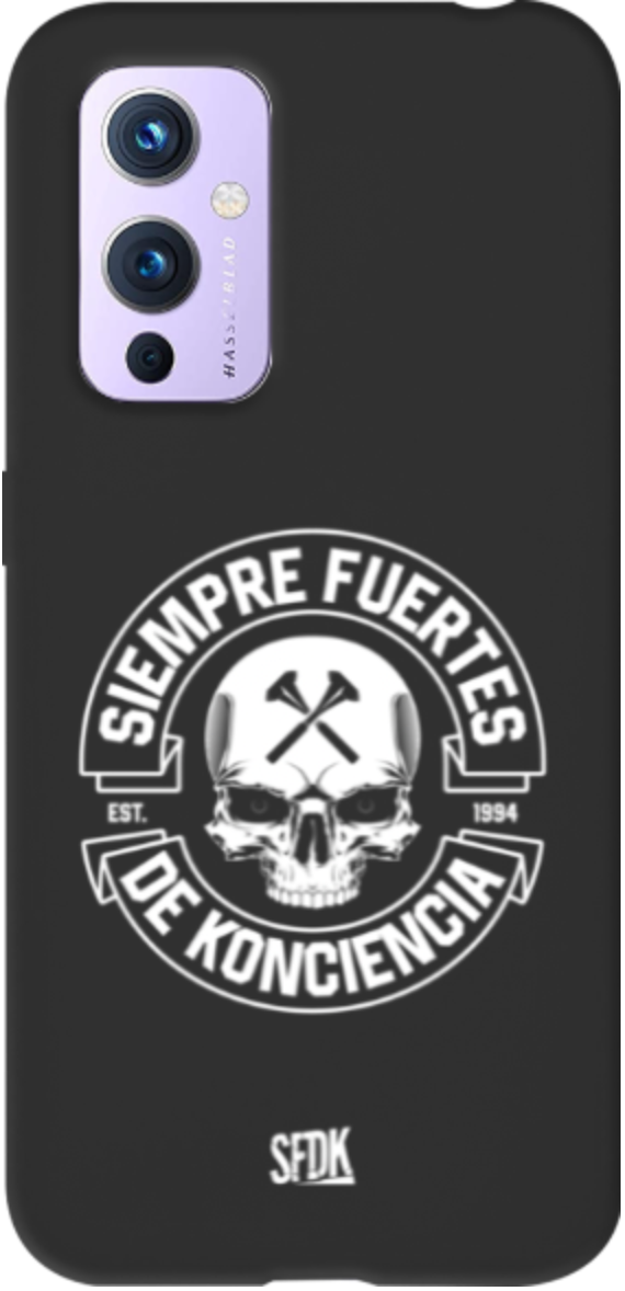 SFDK SKULL carcasa negra ultra suave ONEPLUS