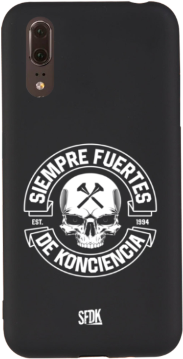 SFDK SKULL carcasa negra ultra suave HUAWEI