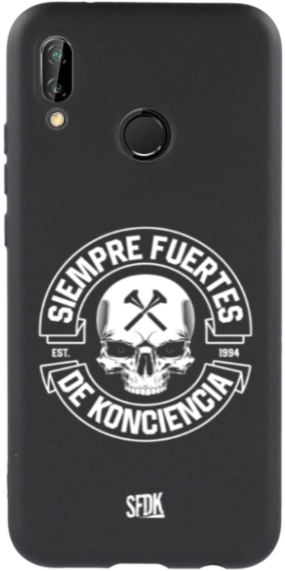 SFDK SKULL carcasa negra ultra suave HUAWEI