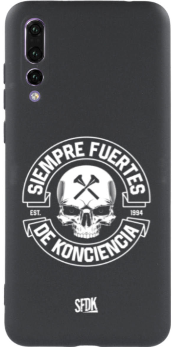 SFDK SKULL carcasa negra ultra suave HUAWEI