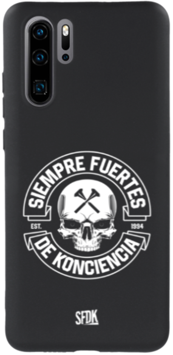 SFDK SKULL carcasa negra ultra suave HUAWEI