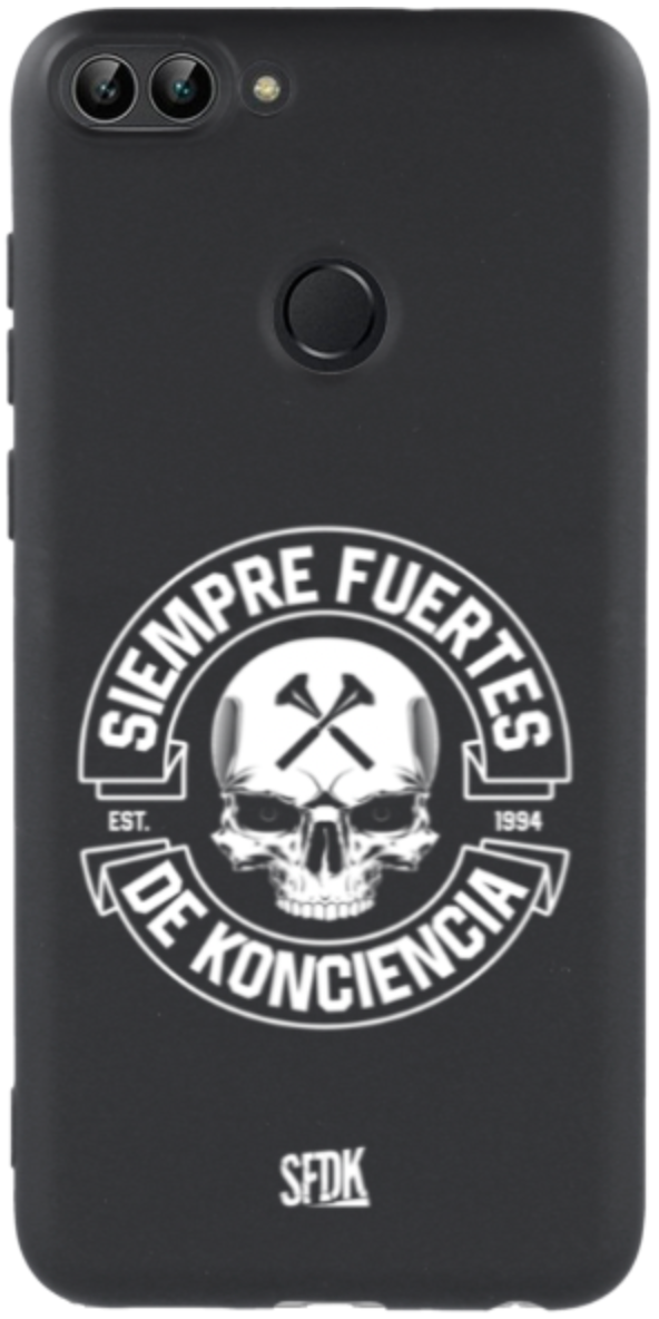 SFDK SKULL carcasa negra ultra suave HUAWEI