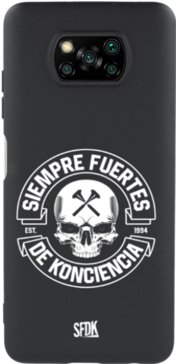 SFDK SKULL carcasa negra ultra suave XIAOMI