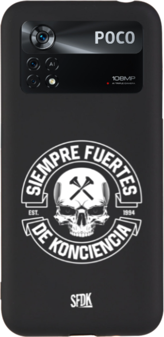 SFDK SKULL carcasa negra ultra suave XIAOMI