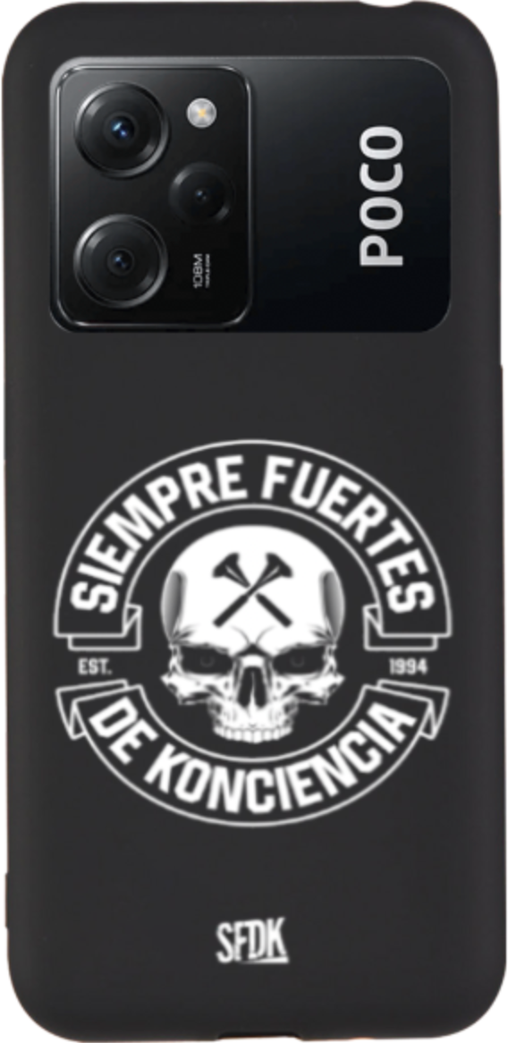 SFDK SKULL carcasa negra ultra suave XIAOMI