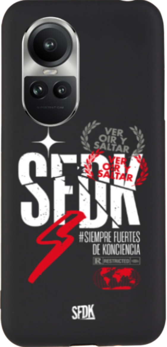 SFDK VOS carcasa negra ultra suave OPPO