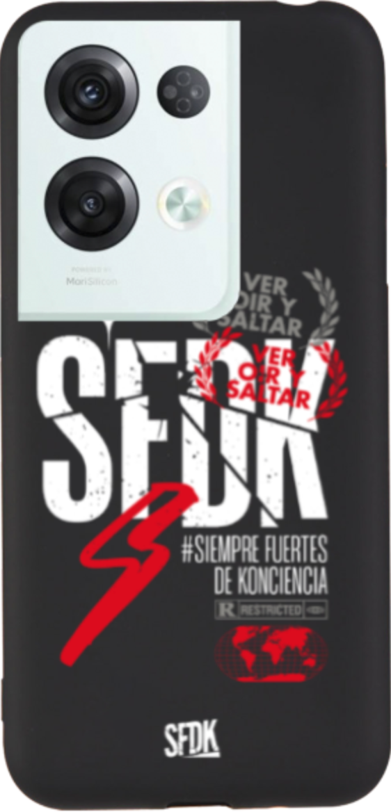 SFDK VOS carcasa negra ultra suave OPPO