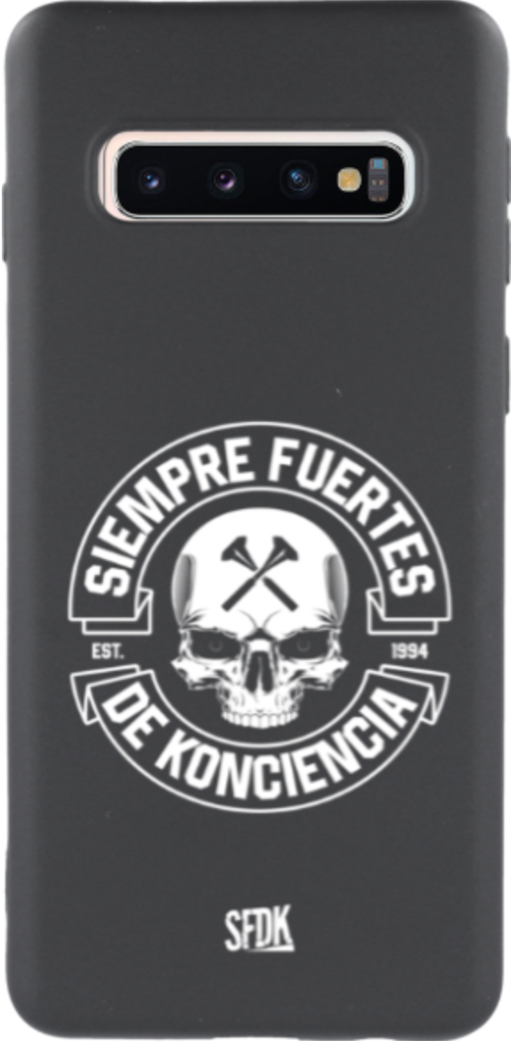 SFDK SKULL carcasa negra ultra suave SAMSUNG