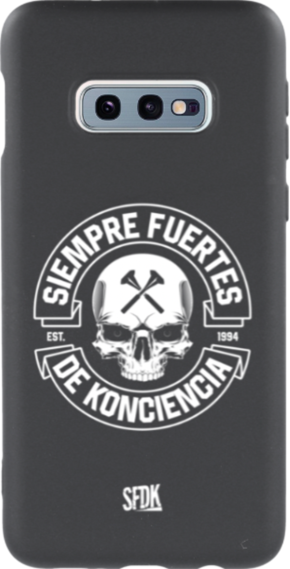 SFDK SKULL carcasa negra ultra suave SAMSUNG