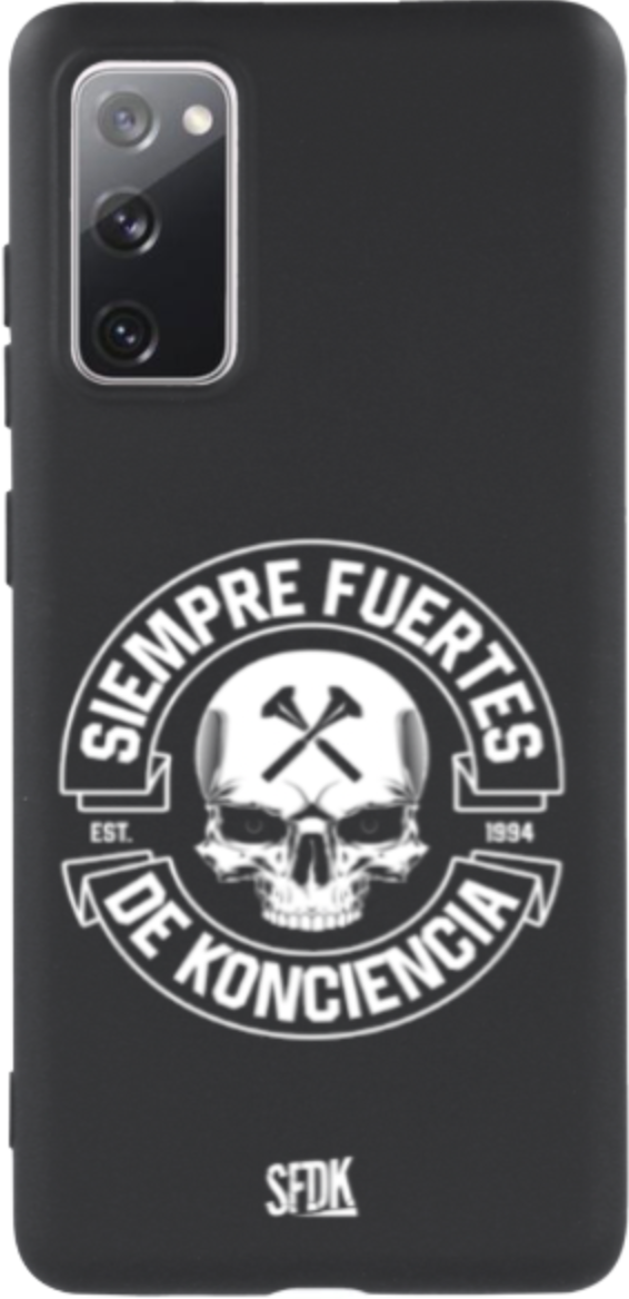 SFDK SKULL carcasa negra ultra suave SAMSUNG