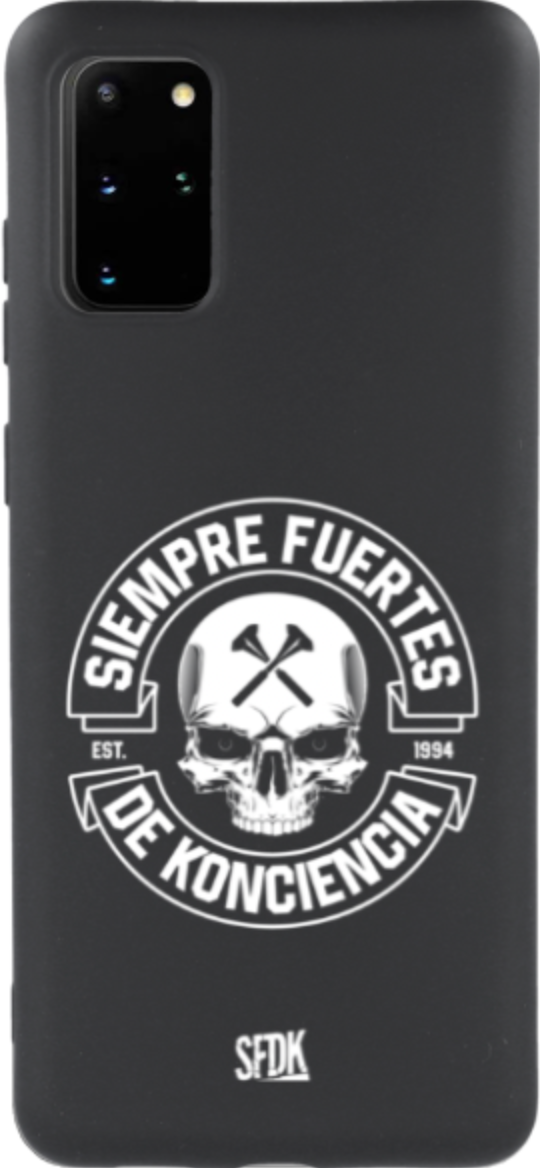 SFDK SKULL carcasa negra ultra suave SAMSUNG