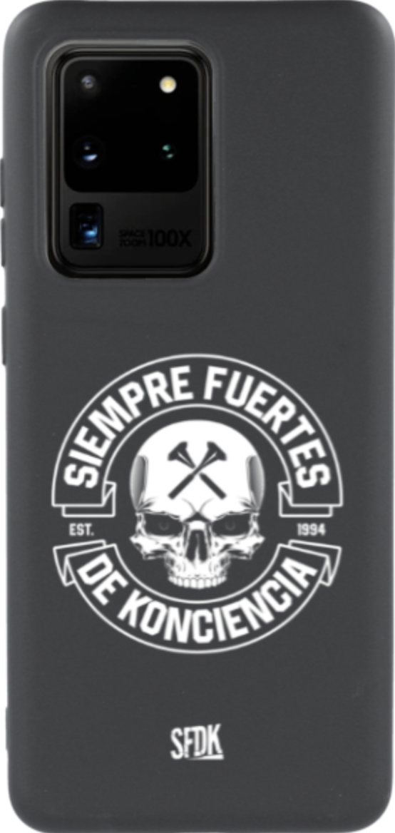 SFDK SKULL carcasa negra ultra suave SAMSUNG